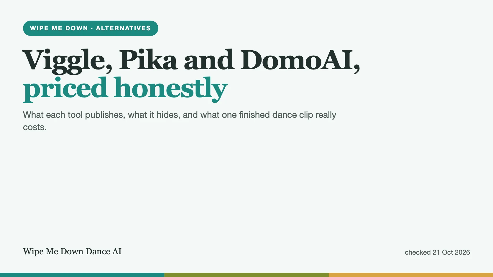 Wipe Me Down Dance AI Alternatives: Viggle, Pika, DomoAI